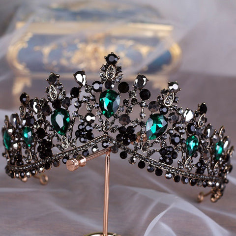 Beautiful Green Crystal Tiara