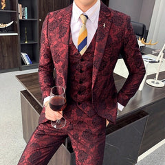 Fashion Men Designer Groom Suit