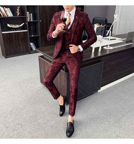 Fashion Men Designer Groom Suit