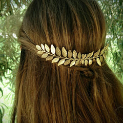 Bridal Leaf Headband Hair Comb