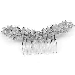 Bridal Leaf Headband Hair Comb