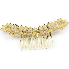 Bridal Leaf Headband Hair Comb