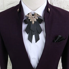 Fashion Men Big Ribbon Bowknot