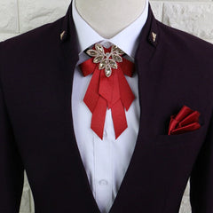 Fashion Men Big Ribbon Bowknot