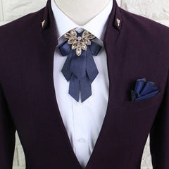 Fashion Men Big Ribbon Bowknot