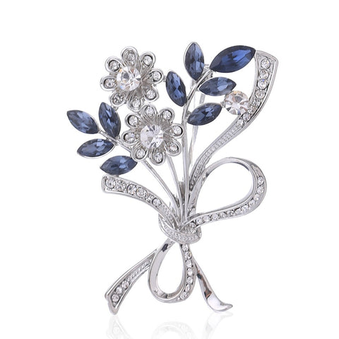 Elegant Sunflower Enamel Brooch